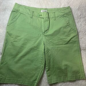 St. John's Bay Light Green Women's Bermudas